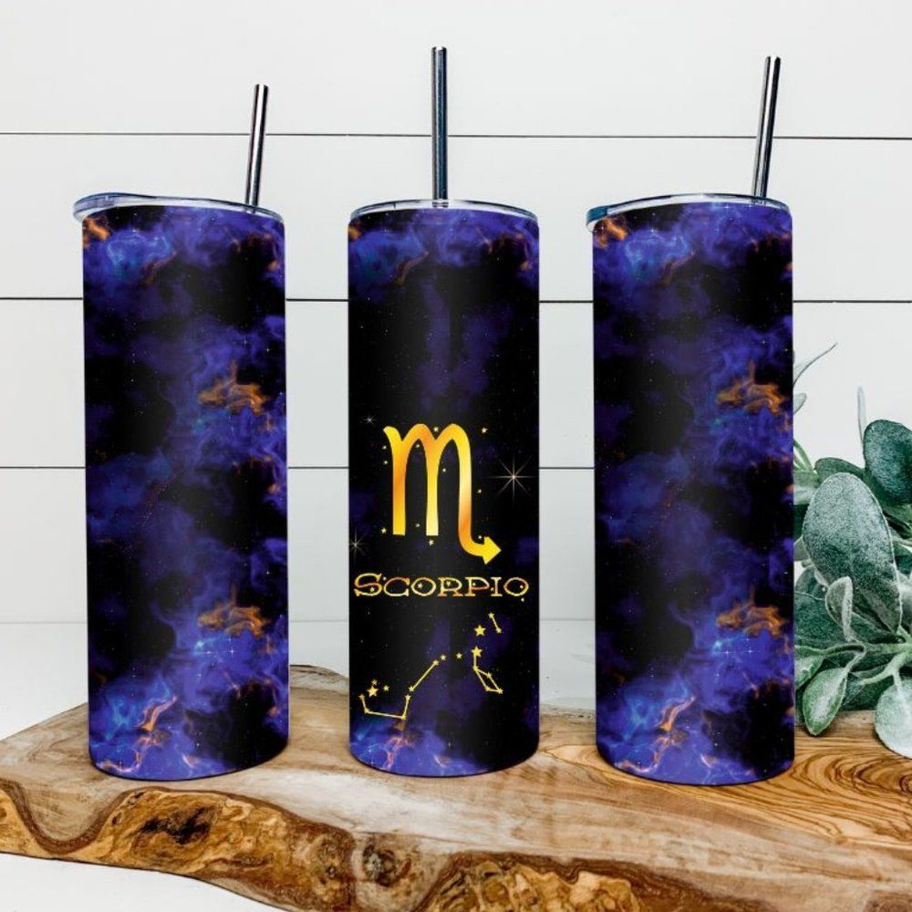 Custom 20oz Scorpio zodiac tumbler!
